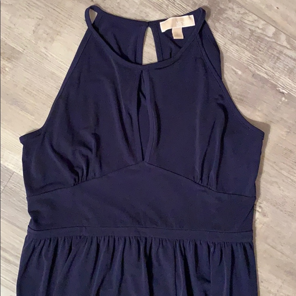 MICHAEL KORS HALTER SLIT MAXI DRESS XL - Picture 3 of 4